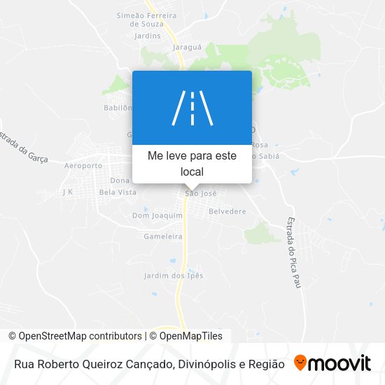 Rua Roberto Queiroz Cançado mapa