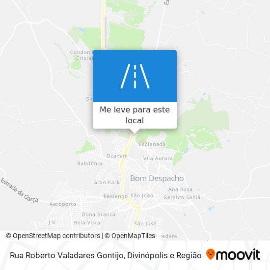 Rua Roberto Valadares Gontijo mapa