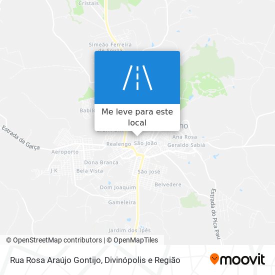 Rua Rosa Araújo Gontijo mapa