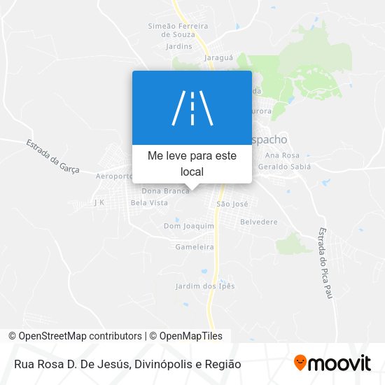 Rua Rosa D. De Jesús mapa