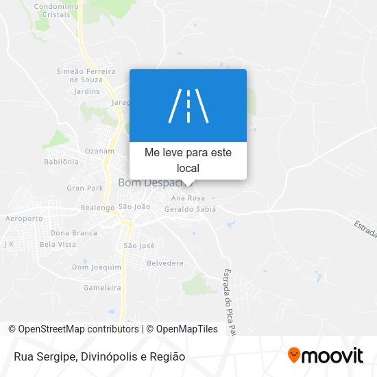 Rua Sergipe mapa
