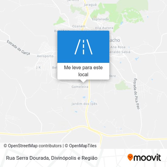 Rua Serra Dourada mapa