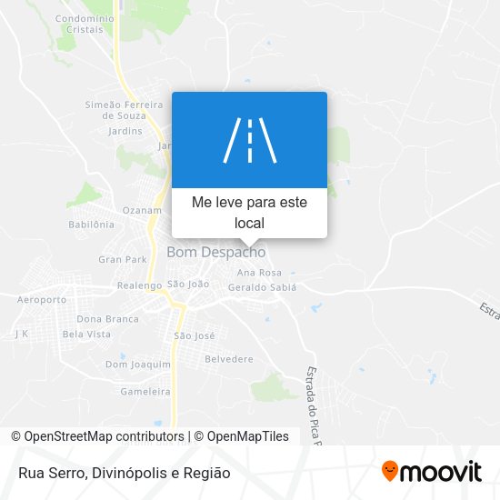 Rua Serro mapa