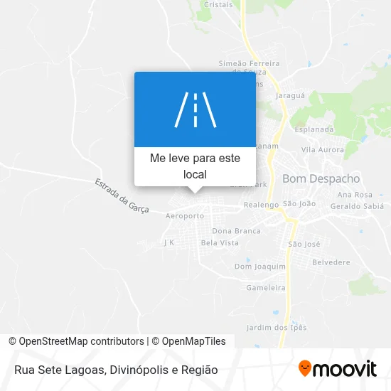 Rua Sete Lagoas mapa
