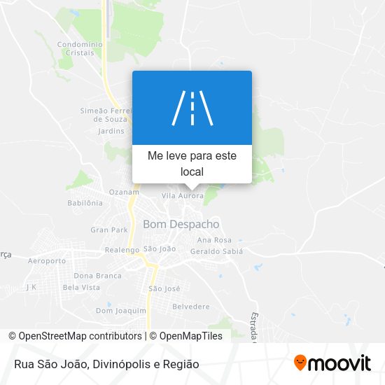 Rua São João mapa