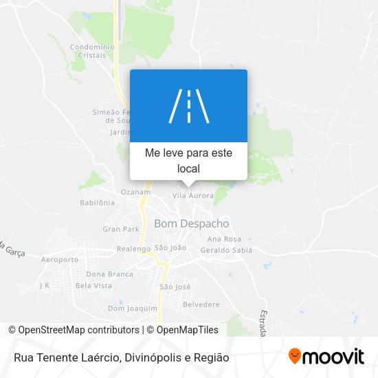 Rua Tenente Laércio mapa