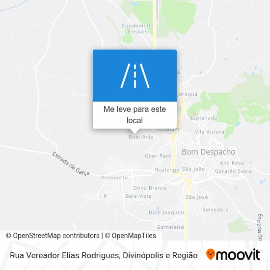 Rua Vereador Elias Rodrigues mapa