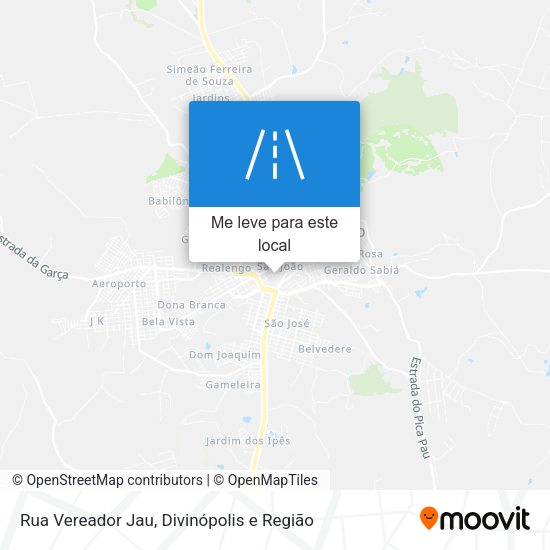 Rua Vereador Jau mapa