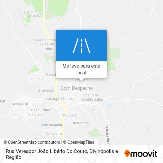 Rua Vereador João Libério Do Couto mapa