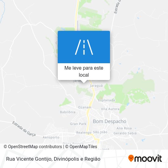 Rua Vicente Gontijo mapa