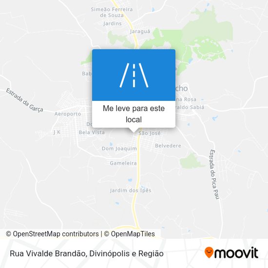 Rua Vivalde Brandão mapa