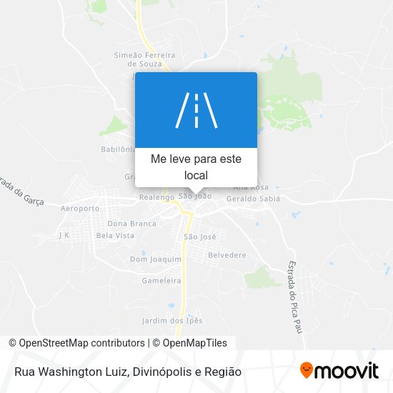Rua Washington Luiz mapa