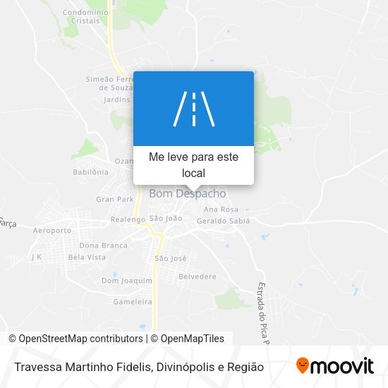Travessa Martinho Fidelis mapa