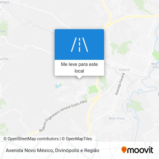 Avenida Novo México mapa
