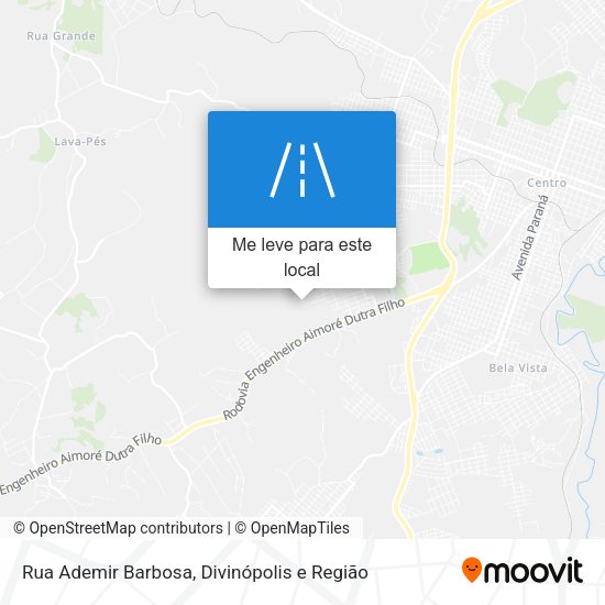 Rua Ademir Barbosa mapa