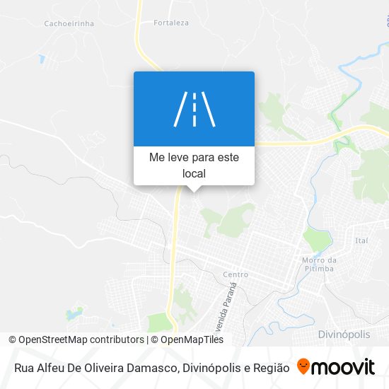 Rua Alfeu De Oliveira Damasco mapa
