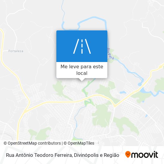 Rua Antônio Teodoro Ferreira mapa