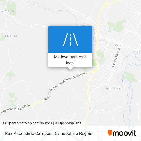 Rua Ascendino Campos mapa