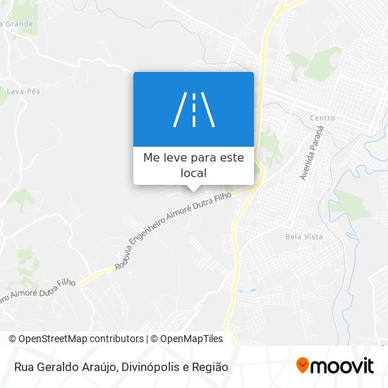 Rua Geraldo Araújo mapa