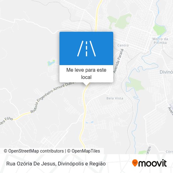 Rua Ozória De Jesus mapa