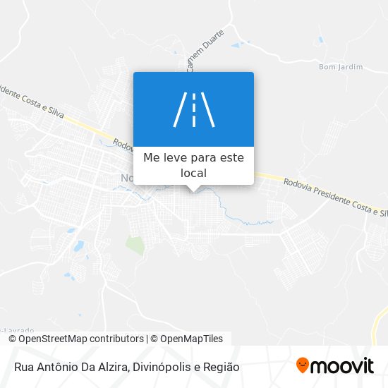 Rua Antônio Da Alzira mapa