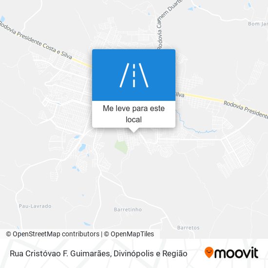 Rua Cristóvao F. Guimarães mapa