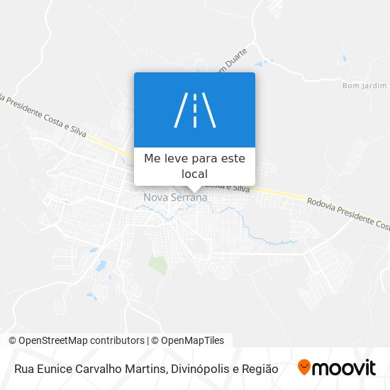 Rua Eunice Carvalho Martins mapa