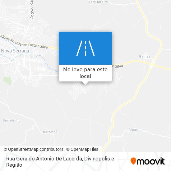 Rua Geraldo Antônio De Lacerda mapa