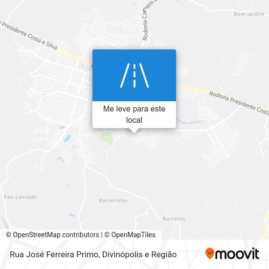 Rua José Ferreira Primo mapa