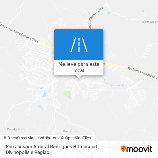 Rua Jussara Amaral Rodrigues Bittencourt mapa