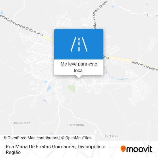 Rua Maria De Freitas Guimarães mapa