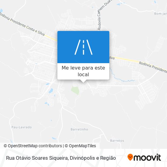 Rua Otávio Soares Siqueira mapa