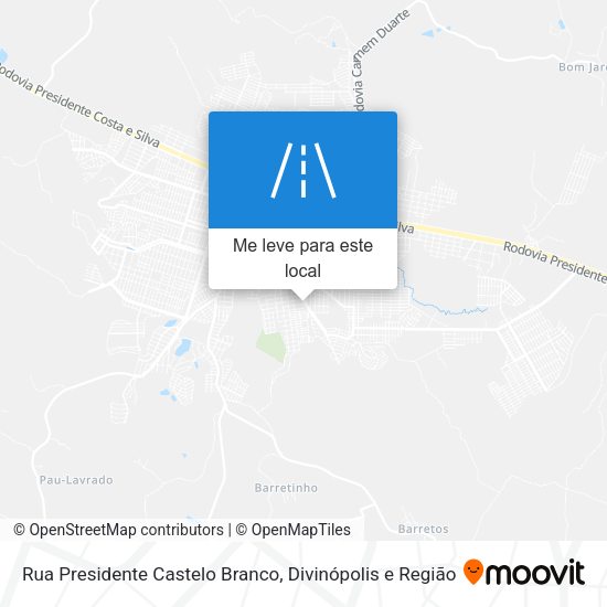 Rua Presidente Castelo Branco mapa