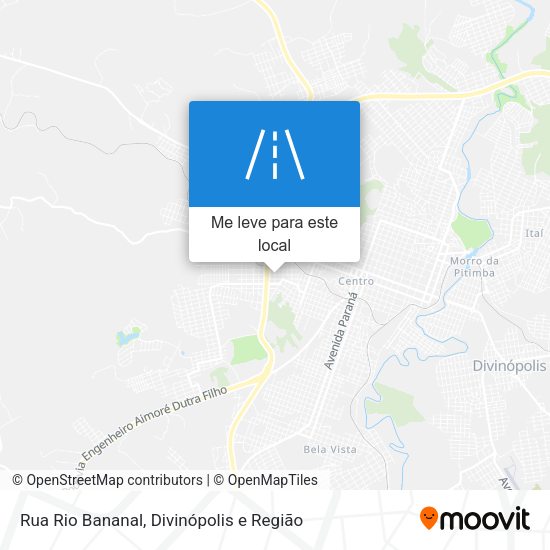 Rua Rio Bananal mapa