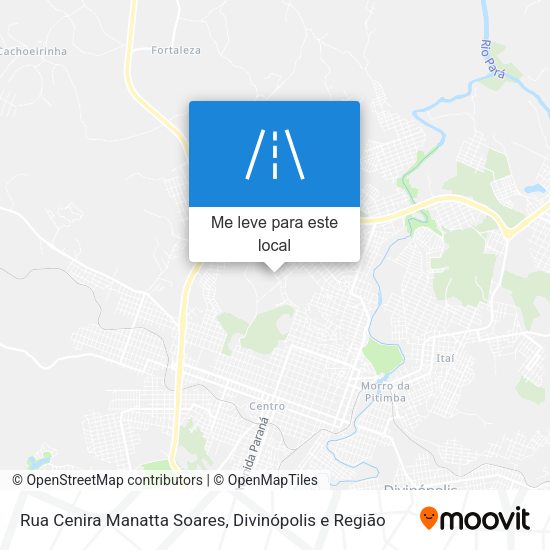 Rua Cenira Manatta Soares mapa