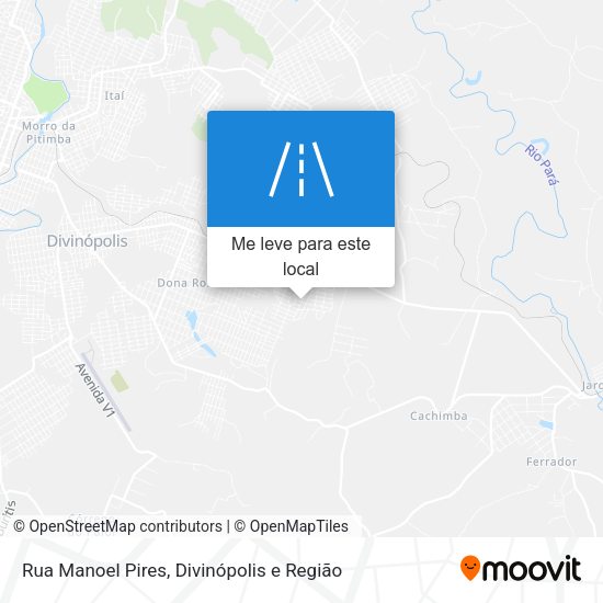 Rua Manoel Pires mapa