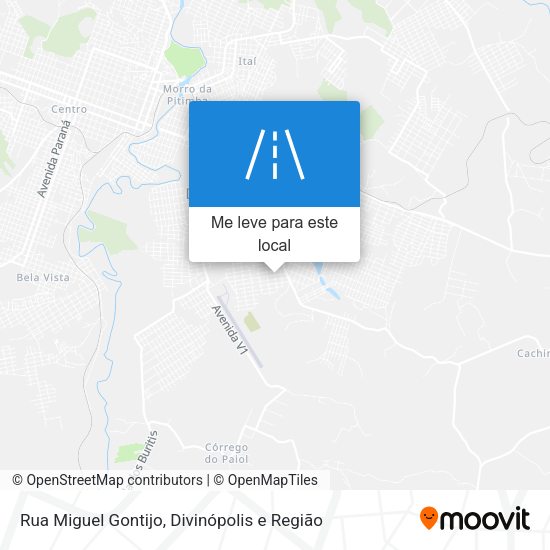 Rua Miguel Gontijo mapa