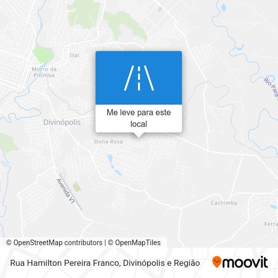 Rua Hamilton Pereira Franco mapa
