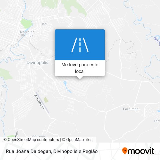Rua Joana Daldegan mapa