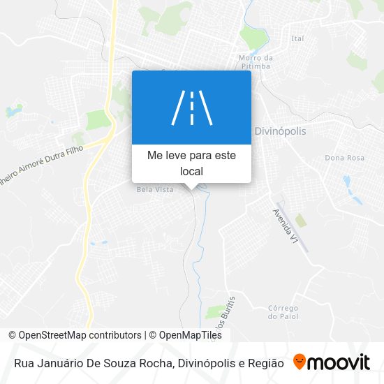 Rua Januário De Souza Rocha mapa
