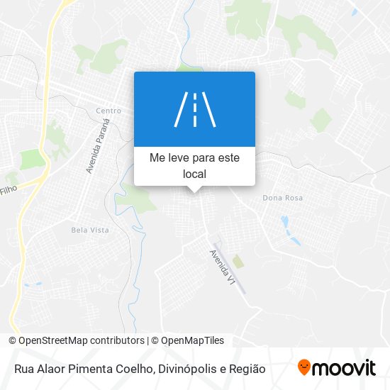 Rua Alaor Pimenta Coelho mapa