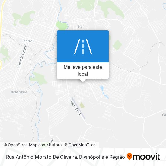 Rua Antônio Morato De Oliveira mapa