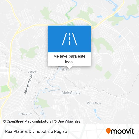 Rua Platina mapa