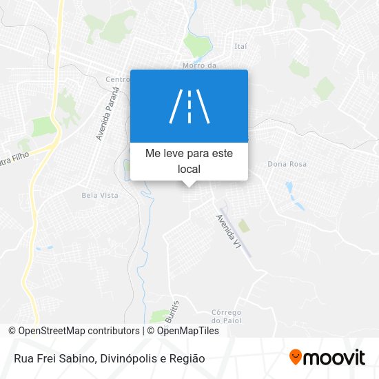 Rua Frei Sabino mapa
