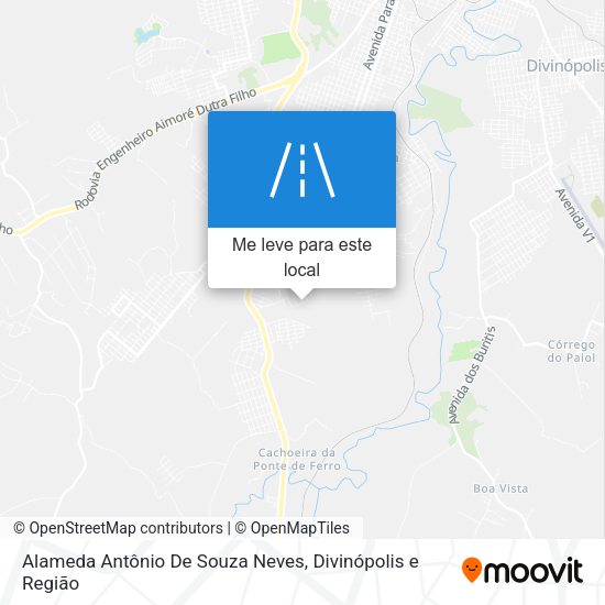 Alameda Antônio De Souza Neves mapa