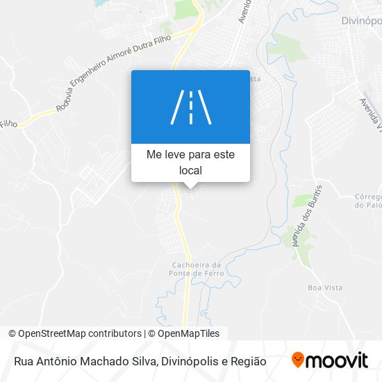 Rua Antônio Machado Silva mapa