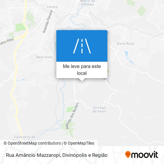 Rua Amâncio Mazzaropi mapa