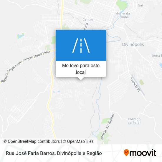 Rua José Faria Barros mapa