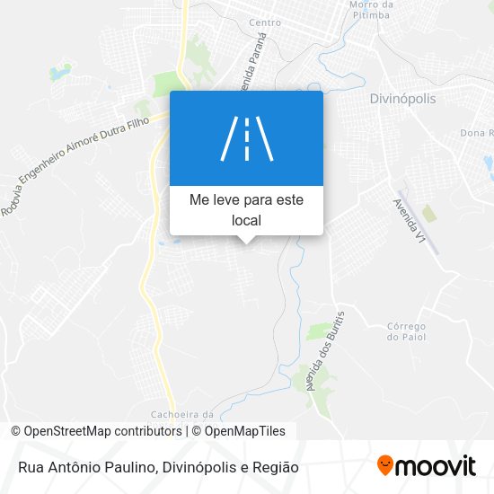 Rua Antônio Paulino mapa