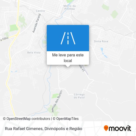 Rua Rafael Gimenes mapa